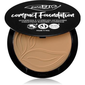 puroBIO Cosmetics Compact Foundation kompaktný púdrový make-up SPF 10 odtieň 04 9 g