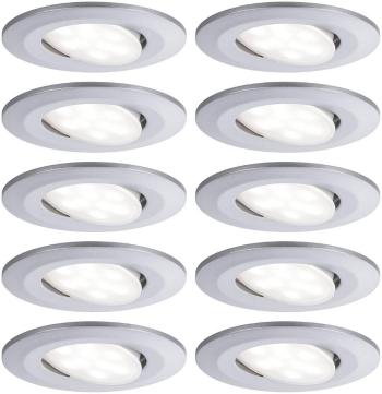 Paulmann 99923 Calla LED vstavané kúpeľňové svetlo sada 10 ks 60 W neutrálna biela  chróm (matný)