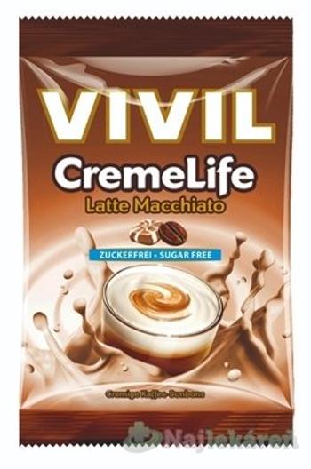 VIVIL BONBONS CREME LIFE Latte Macchiato,drops so smotanovo kávovou príchuťou, bez cukru 60g