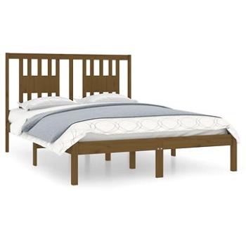 Rám postele medovo hnedý masívna borovica 140 × 190 cm, 3104046