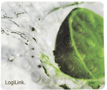 LogiLink ID0153 3D Design "Lemon" podložka pod myš  zelená, sivostrieborná (š x v x h) 210 x 0.5 x 180 mm