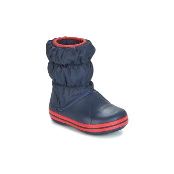 Crocs  WINTER PUFF BOOT KIDS  Obuv do snehu Modrá