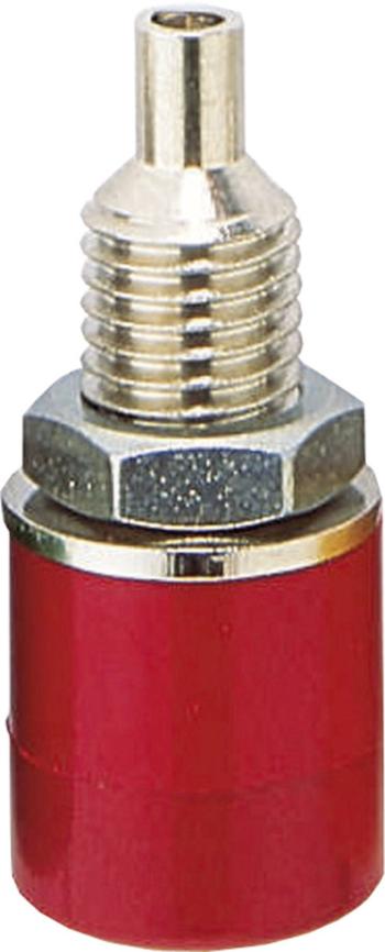 BKL Electronic 072306 zdierka pre banánik zásuvka, vstavateľná vertikálna Ø pin: 4 mm červená 1 ks