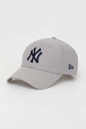 Šiltovka New Era šedá farba, s nášivkou, NEW YORK YANKEES