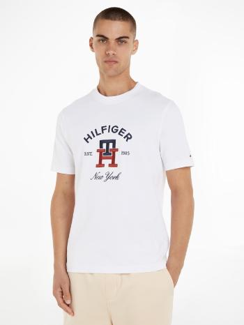 Tommy Hilfiger Curved Monogram Tričko Biela