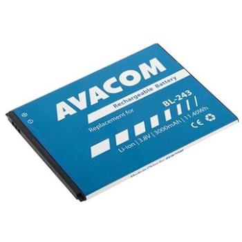 AVACOM pre Lenovo A7000 Li-Ion 3,8V 3 000 mAh (náhrada BL243) (GSLE-BL243-3000)