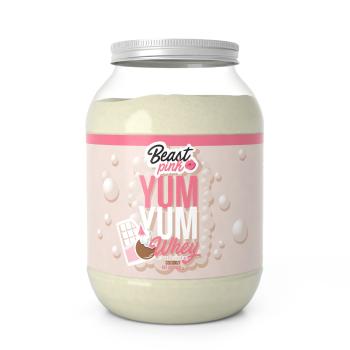 Proteín Yum Yum Whey 1000 g - BeastPink, príchť biela čokoláda kokos