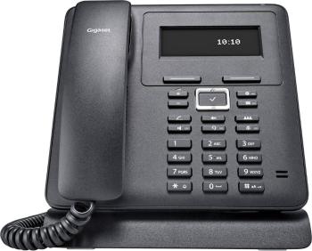 Gigaset Pro Maxwell Basic šnúrový telefón, VoIP handsfree, konektor na slúchadlá podsvietený displej čierna