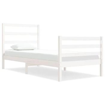 Rám postele biely masívna borovica 90 × 190 cm Single, 3104972