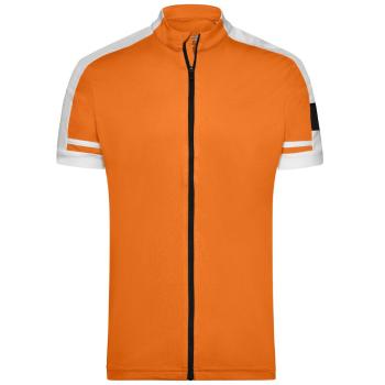 James & Nicholson Pánsky cyklistický dres JN454 - Oranžová | XXL