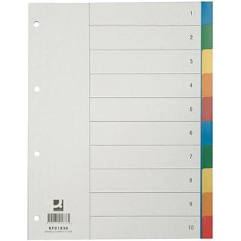 Q-CONNECT farebný, plastový, A4, 10 listov (KF01836 / 1236)