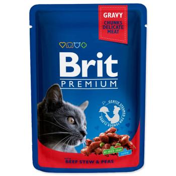 Kapsička BRIT Premium Cat Beef Stew & Peas 100 g