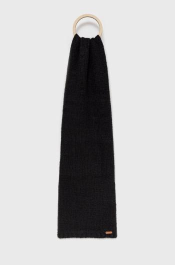 Šál Pepe Jeans dámsky, čierna farba, jednofarebný