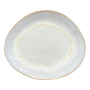 Biely kameninový oválny tanier Costa Nova Brisa, ⌀ 27 cm