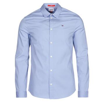 Tommy Jeans  Košele s dlhým rukávom TJM ORIGINAL STRETCH SHIRT  Modrá