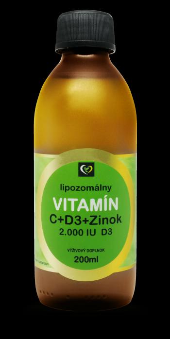 Zdravý Svet Lipozomálny VITAMÍN C+D3+Zinok 200 ml