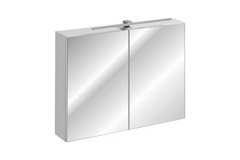 ArtCom Kúpeľňová zostava LEONARDO WHITE Typ: Zrkadlová skrinka LEONARDO WHITE 84-90 / 90 x 65 x 16,8 cm