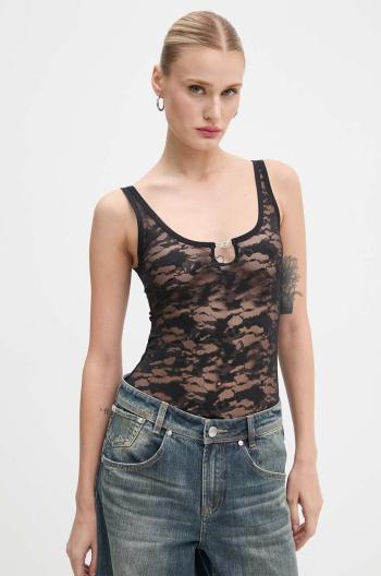 Body Diesel UFBY-D-OVAL-LACE-BODYSUIT dámske, čierna farba, A15370.0DRAK