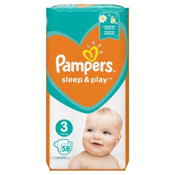 Pampers Sleep&Play 3, 58ks, 6-10kg