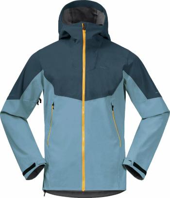 Bergans Senja Hybrid Softshell Jacket Smoke Blue/Orion Blue/Light Golden Yellow S Lyžiarska bunda