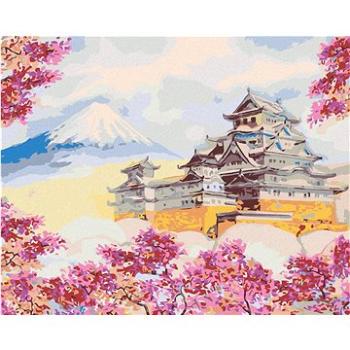 Maľovanie podľa čísel – Japonsko chrám obklopený kvetmi (HRAbz33390nad)