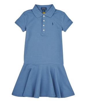 Polo Ralph Lauren  Krátke šaty SS POLO DRES-DRESSES-KNIT  Modrá