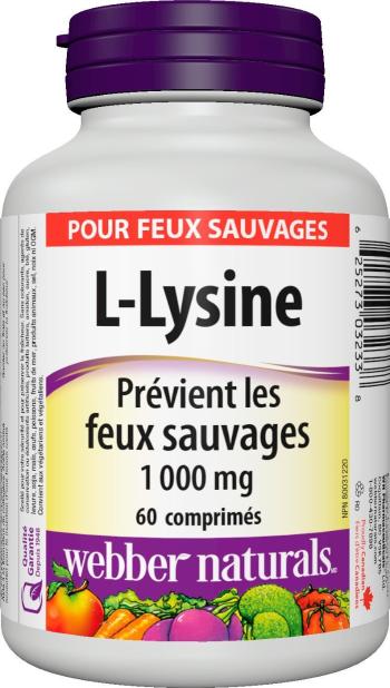 Webber Naturals L- Lysine 1000mg 60 kapsúl