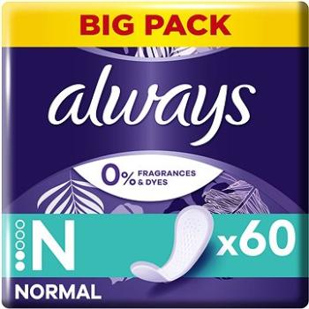 ALWAYS Daily Fresh Normal 0% parfumácie a farbív 60 ks (8001090131263)