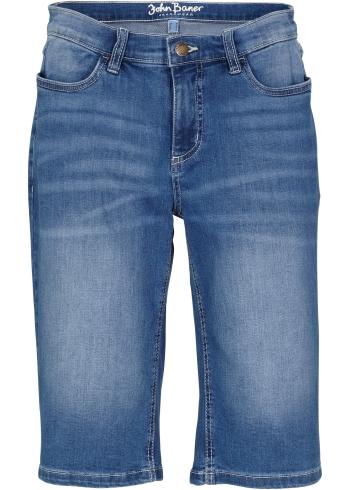Komfortné strečové džínsové bermudy