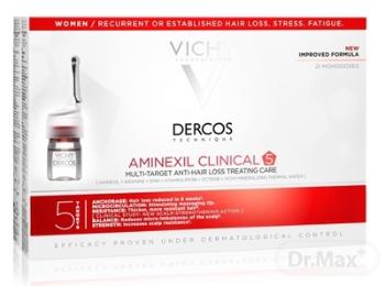 VICHY Dercos Aminexil Clinical 5 Multiúčelová kúra proti vypadávaniu vlasov pre ženy 21 x 6 ml - na rast vlasov