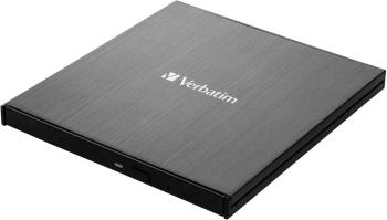 Verbatim External Ultra HD 4K externá Blu-ray napaľovačka Retail USB-C ™ USB 3.2 (1. generácia) čierna