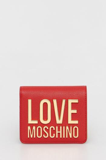 Peňaženka Love Moschino dámsky, červená farba