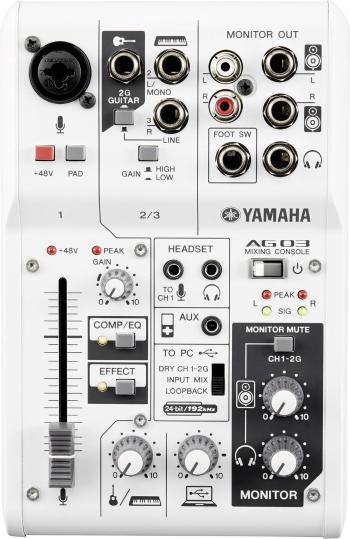 Yamaha AG03 mixážny pult analógový Kanálov:3 USB pripojenie