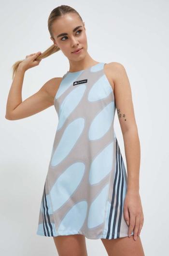 Športové šaty adidas Performance Marimekko Run Icons šedá farba, mini, áčkový strih