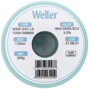 Weller WSW SAC L0 spájkovací cín bez olova cievka Sn3,0Ag0,5Cu 250 g 1 mm