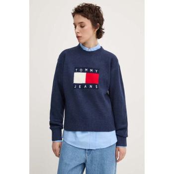 Tommy Jeans  DW0DW18681  Svetre Modrá