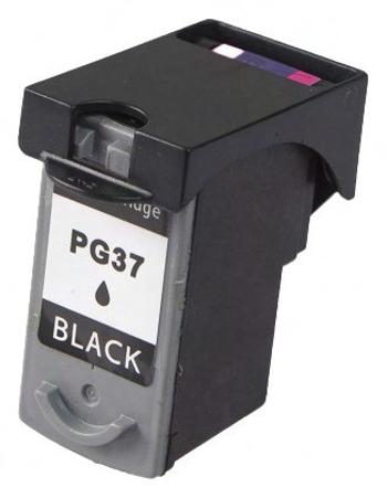 CANON PG-37 BK - kompatibilná cartridge, čierna, 12ml
