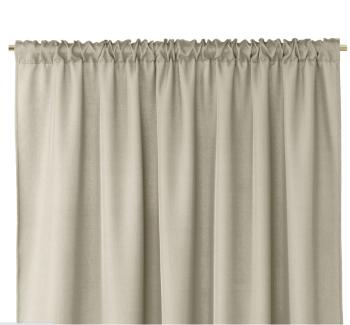 ArtFlhf Tieniaci záves OXFORD PLEAT  P | 140 x 250 cm Farba: Béžová