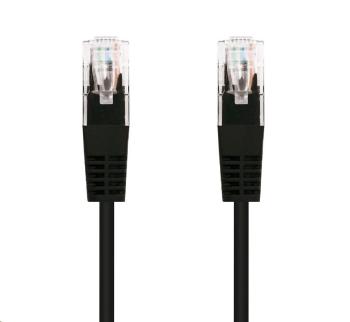 C-TECH kábel patchcord Cat5e, UTP, čierny, 5m