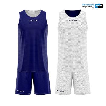 KIT DOUBLE IN MESH BLU/BIANCO Tg. 2XL