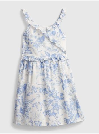 Detské šaty wrap ruffle dress Biela
