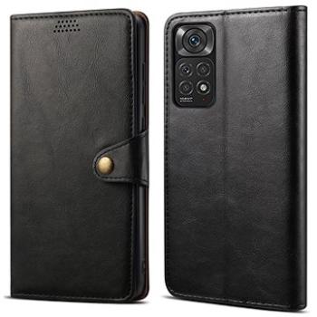 Lenuo Leather flipové puzdro pre Xiaomi Redmi Note 11/11S, čierna (348257)