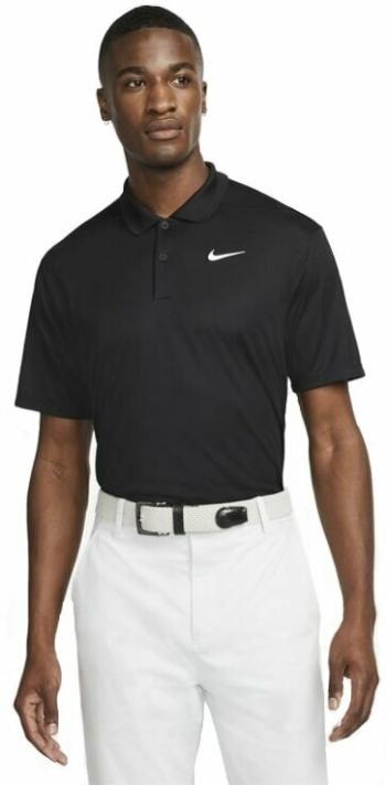 Nike Dri-Fit Victory Mens Golf Polo Black/White XL