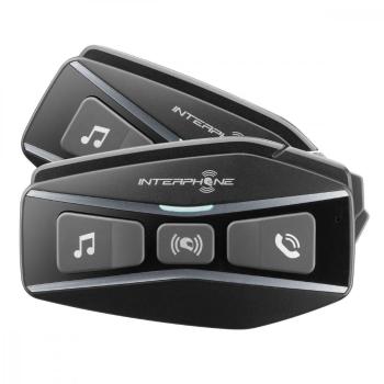 INTERPHONE INTERPHOUCOM16TP BLUETOOTH HEADSET PRE UZAVRETE A OTVORENE PRILBY U-COM16, TWIN PACK