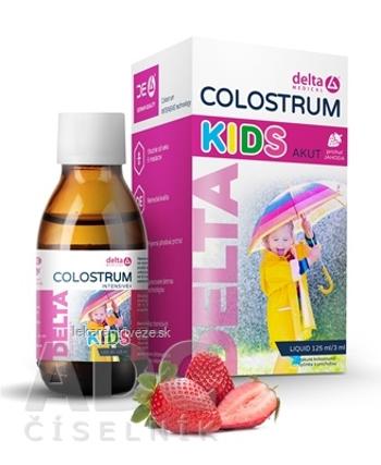 DELTA COLOSTRUM KIDS Jahoda tekuté 1x125 ml