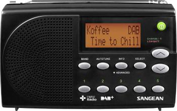 Sangean DPR-65 prenosné rádio DAB+, FM   s USB nabíjačkou čierna