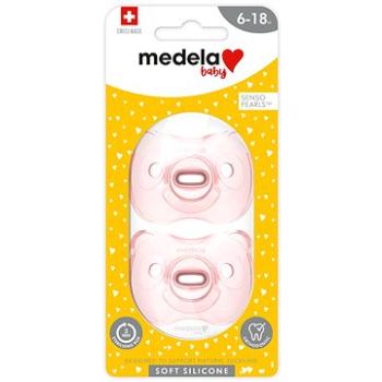 MEDELA Baby mäkký celosilikónovy cumlík Girl 6 –18 m, 2 ks (7610472872246)