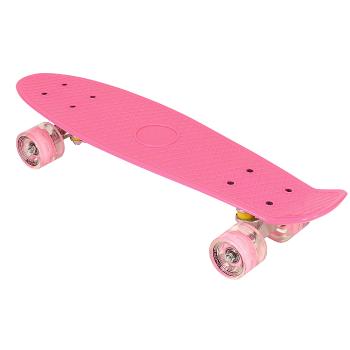 Pennyboard ENERO 56cm s LED kolieskami, SWEET PINK