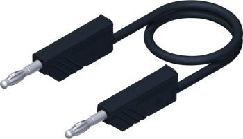 SKS Hirschmann CO MLN 100/2,5 merací kábel [lamelový zástrčka 4 mm - lamelový zástrčka 4 mm] 1.00 m čierna 1 ks