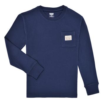 Levis  LVB LONG SLEEVE POCKET TEE  Tričká s dlhým rukávom Námornícka modrá